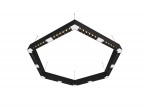 Donolux Led св-к накладной, 72W, 900х780мм, H71,5мм, 9380Lm, 34°, 3000К, IP20, корпус черный, черные модули, белый декор,  блок питания AC/DC 24V в комплекте