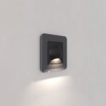 Встраиваемая LED подсветка для ступеней лестницы МУН (черный матовый) Werkel W1154408