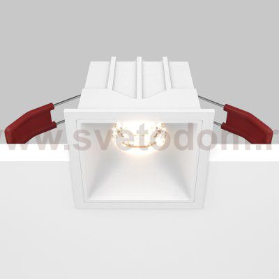 Встраиваемый светильник Maytoni DL043-01-10W3K-SQ-W Alfa LED