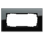 Gira ESP Черное стекло Рамка 2-ая без перегородки (G100205)