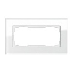 Gira ESP Белое стекло Рамка 2-ая без перегородки (G100212)