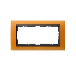 Gira EV Матово-оранжевый/антрацит Рамка 2-ая без перегородки (G100287)