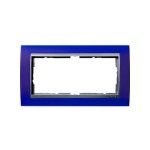Gira EV Матово-синий/алюминий Рамка 2-ая без перегородки (G100293)