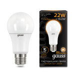 Лампа Gauss LED A70 22W E27 1560lm 3000K (102502122)