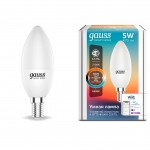 Лампа Gauss Smart Home С37 5W 470lm 2700-6500К Е14 изм.цвет.темп.+диммирование LED (1110112)
