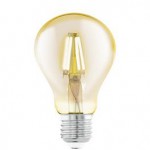 Лампа светодиодная филаментная A75 (янтарь) Eglo 11555