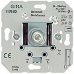 Gira Мех Светорегулятор поворотный 50-420W универсальный (G117600)