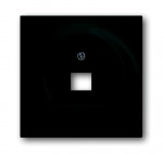 Накладка для розетки телефонной/компьютерной черный бриллиант Impuls (ABB) [BJE1803-71] 1753-0-0953