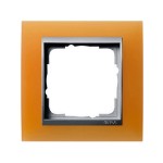 Gira EV Матово-оранжевый/алюминий Рамка 1-ая (G21153)