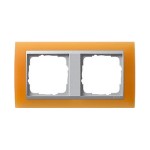 Gira EV Матово-оранжевый/алюминий Рамка 2-ая (G21253)