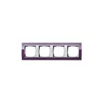 Gira EV CL Фиолетовый/Алюминий Рамка 4-ая (G214756)