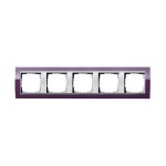 Gira EV CL Фиолетовый/Алюминий Рамка 5-ая (G215756)