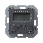 Gira S-55 Антрацит Термостат электронный с таймером с функцией охлаждения (G237028)