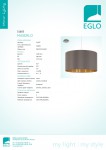 Текстильный светильник Eglo 31631 MASERLO