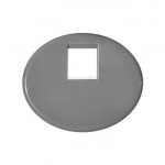 Накладка для розетки 1 телефонной/компьютерной серый камень/серый Tacto (ABB) [NIE 5517_1 GP] 5517.1 GP