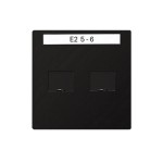Gira S-Color Черный Накладка ТЛФ-розетки (G66347)