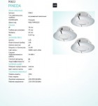 Встраиваемый светильник Eglo 95822 PINEDA