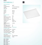 Светодиодная ультратонкая потолочная панель Eglo 96892 SALOBRENA 2