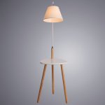 Торшер со столиком Arte Lamp A9201PN-1WH COMBO