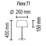 Настольный светильник Fiora T1 12 01g