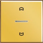 JUNG LS 990 Блеск золота Накладка нажимного электронного жалюзийного выключателя (GO5232)