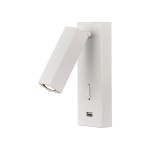 Светильник настенный бра с выключателем и USB зарядкой Loft it LOFT2017-WH Floadow