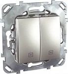 Unica Top Алюминий Выключатель жалюзийный кнопочный MGU5.207.30ZD