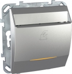 Unica Top Алюминий Выключатель карточный c задержкой отключения MGU5.540.30ZD