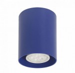 Светильник накладной Tubo8 SQ P1 19, металл синий, H95мм/L80мм, 1 x GU10 MR16/50w