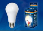 Лампа светодиодная Uniel LED-A60-9W/WW+NW/E27/FR PLB01WH