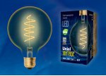 Лампа VINTAGE Uniel LED-G95-4W/GOLDEN/E27/CW GLV21GO