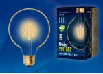 Лампа VINTAGE Uniel LED-G95-6W/GOLDEN/E27 GLV21GO