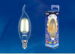 Лампа светодиодная Uniel LED-CW35-5W/WW/E14/CL/MB GLM10TR