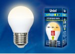 Лампа светодиодная Uniel LED-G45-6W/WW/E27/FR/MB PLM11WH