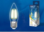 Лампа светодиодная Uniel LED-C35-9W/3000K/E27/CL/DIM GLA01TR