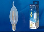 Лампа светодиодная Uniel LED-CW35-9W/4000K/E14/CL/DIM GLA01TR