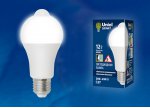 Лампа светодиодная Uniel LED-A60-12W/4000K/E27/PS+MS PLS10WH
