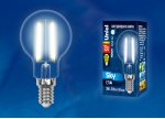 Лампа светодиодная Uniel LED-G45-13W/4000K/E14/CL PLS02WH