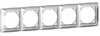 Lexel Дуэт белый Рамка 5-ти местная (SE WDE000105)