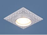 Точечный светильник для подвесных, натяжных и реечных потолков Elektrostandard 4104 белый/хром (WH/CH)
