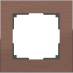 Рамка на 1 пост (коричневый алюминий) WL11-Frame-01 Werkel