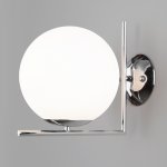 Настенно-потолочный светильник со стеклянным плафоном Eurosvet 70153/1 хром Frost