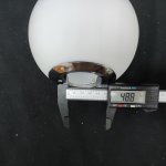 Плафон стекло белое матовое 150мм с резьбой 49мм хром Arte lamp A1924AP/SP-1 BOLLA-UNICA