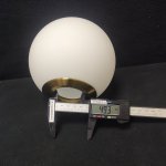 Плафон шар белый матовый 300мм с резьбой 49мм медь Arte lamp A3330SP-1PB BOLLA-SOLA