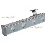 Светодиодный прожектор AR-LINE-1000S-18W-24V RGB (Grey, 30 deg, DMX512) Arlight 23623