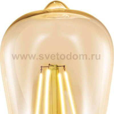 Лампа светодиодная филаментная ST64 (янтарь) Eglo 11521