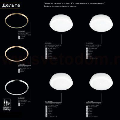 Декоративное кольцо для светильника Citilux CLD6008.3
