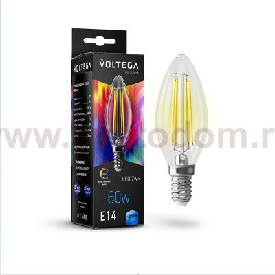 Лампочка филаментная светодиодная Е14 Voltega 7153