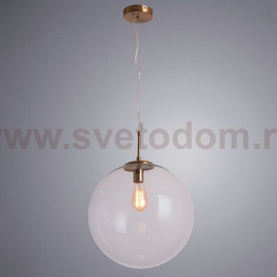 Светильник подвесной прозрачный 400мм Arte Lamp A1940SP-1AB VOLARE бронза