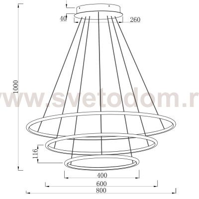 Светильник подвесной Arte lamp A2500SP-3WH RAPID